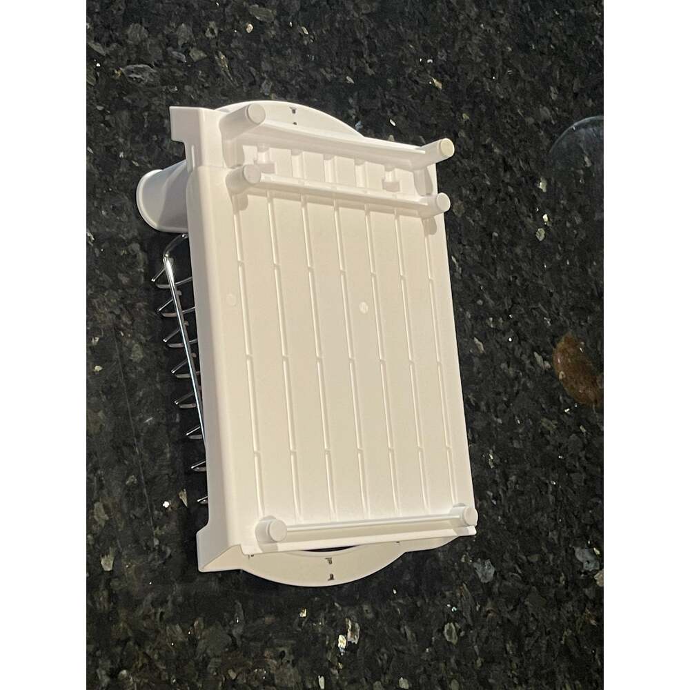 Small Expandable Dish Drying Rack White - Picture 5 of 6